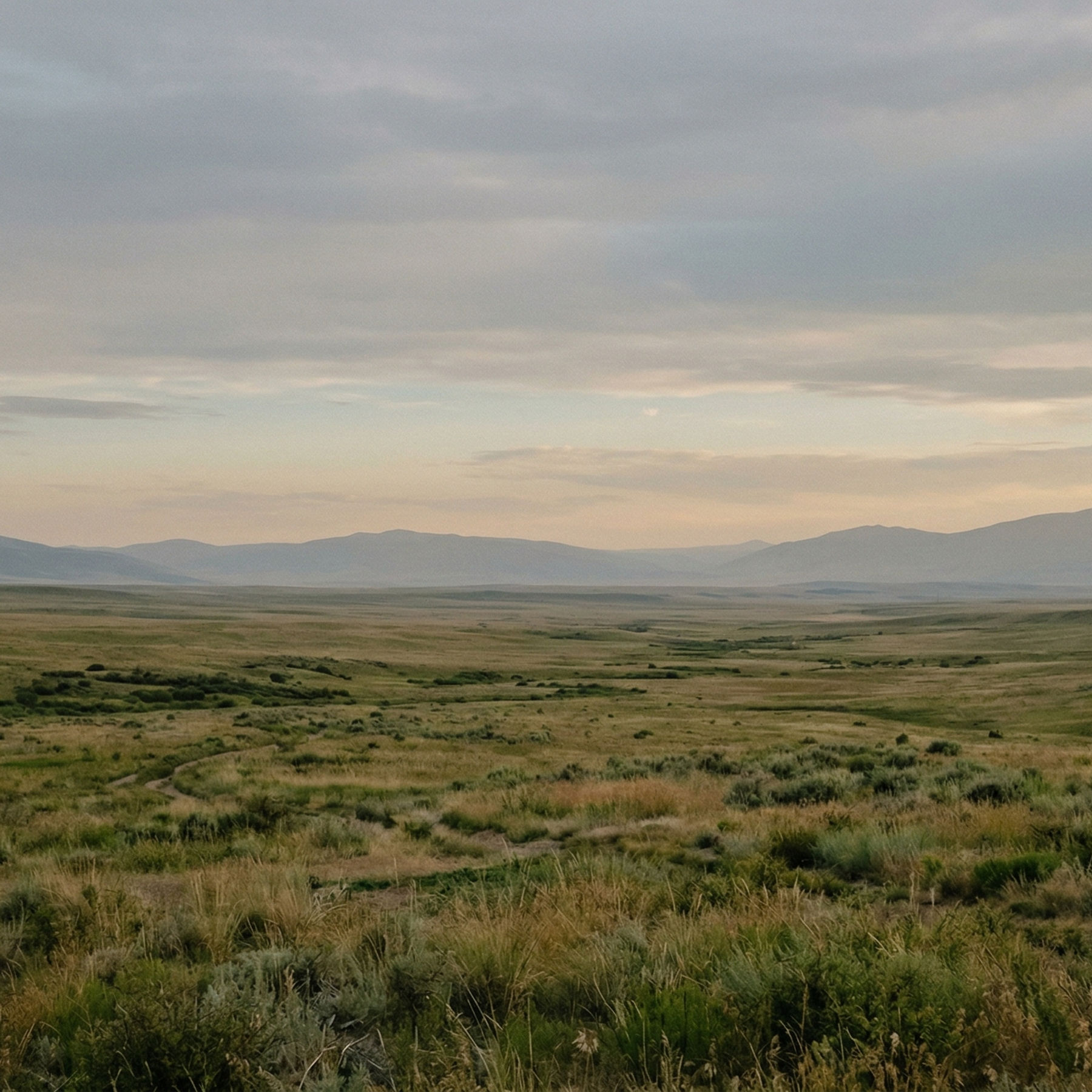 Paisaje abierto y sereno con montañas lejanas, imagen de cierre sobre el alivio tras una primera sesión de terapia